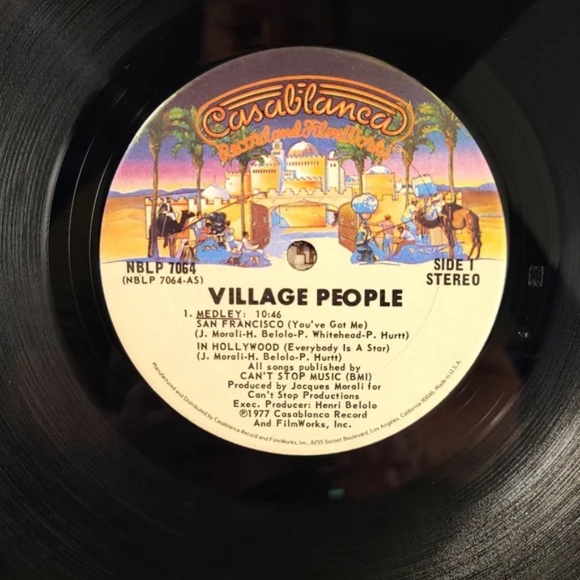 Village People Self Titled Vinyl LP 1977 - Picture 5 of 7